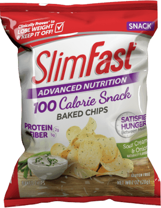 sour cream & onion flavored advanced nutrition baked chips, sour cream & onion