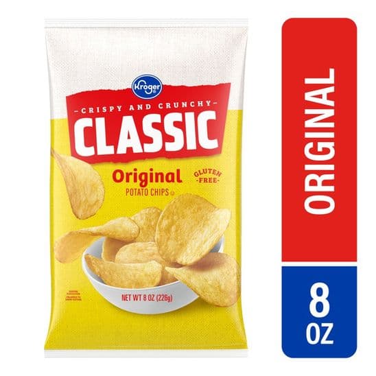 kroger, wavy classic potato chips