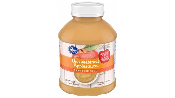 kroger, unsweetened apple sauce