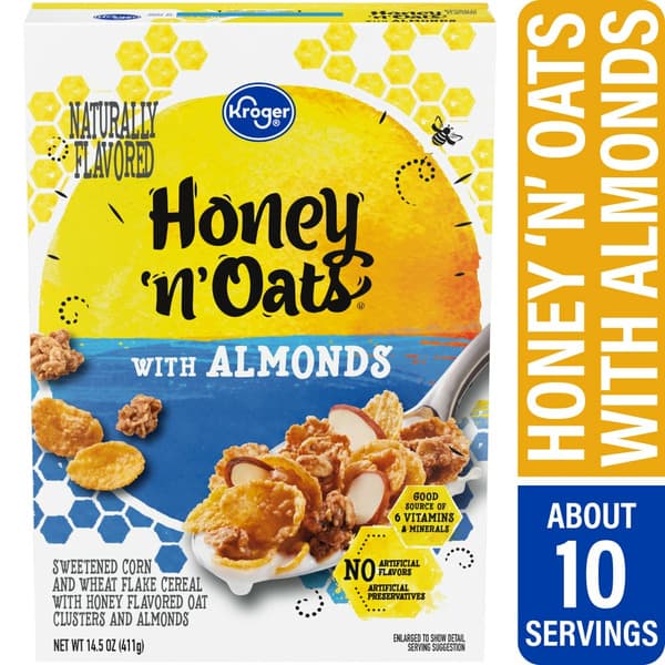 Honey nut toasted oats cereal