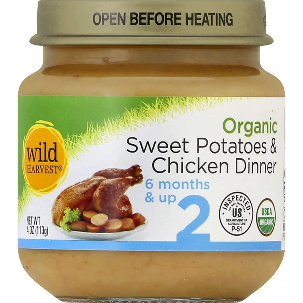 Organic Sweet Potatoes & Chicken Dinner