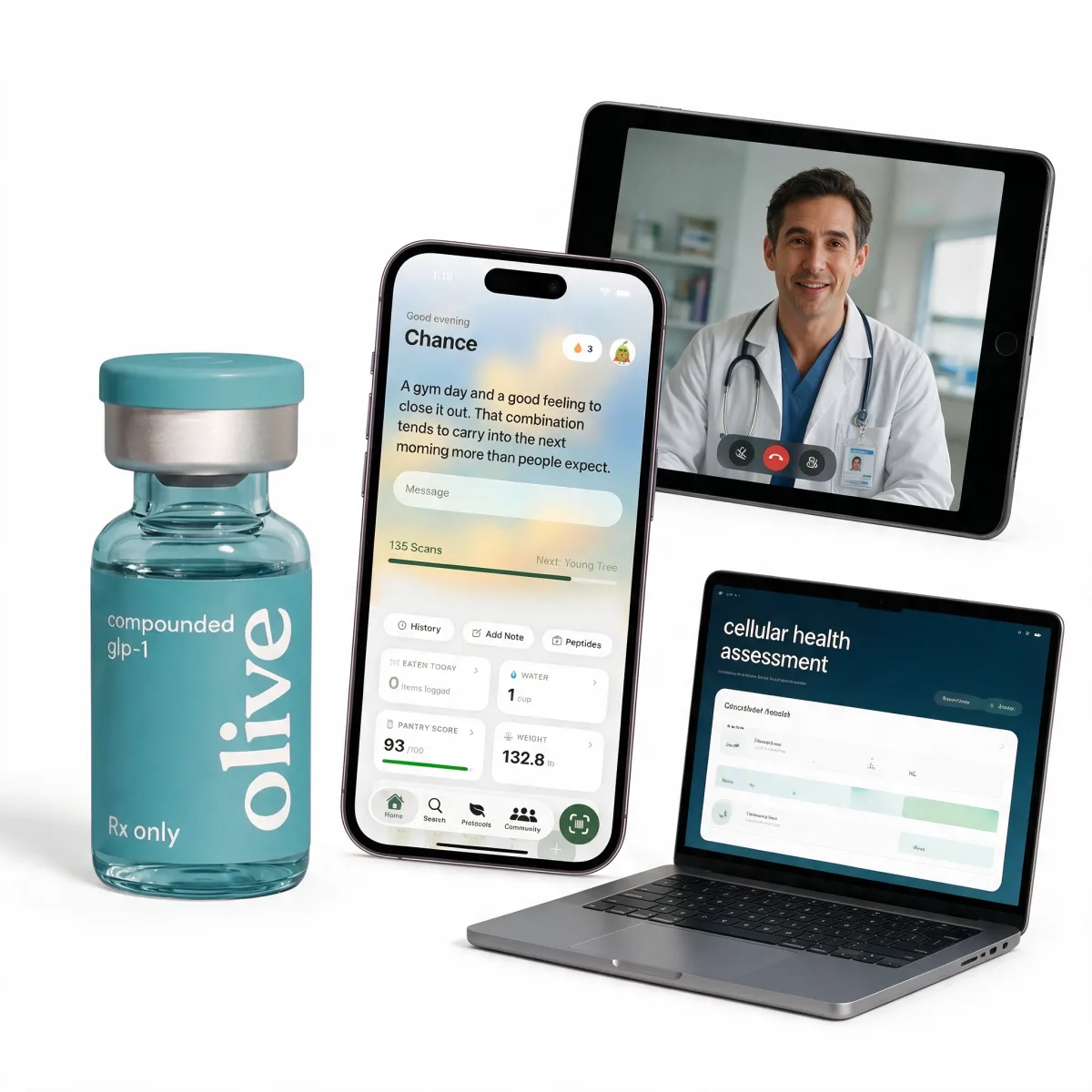 Full Protocol kit: vial, app, doctor visit, Cellular Health assessment