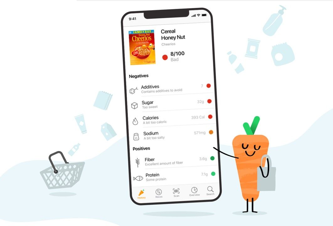yuka app with mascot
