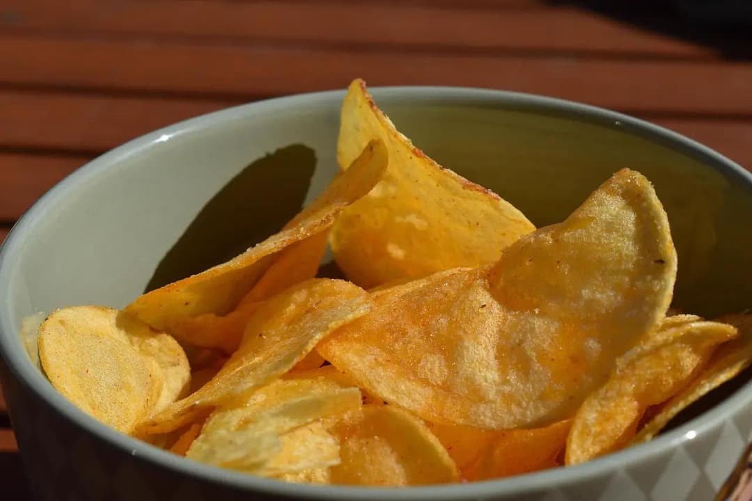 Bowl of potato chips